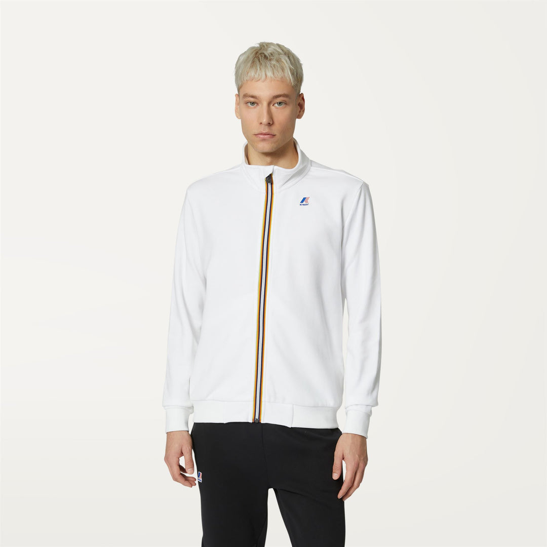 Giacca in Pile Unisex Grigia e Bianca per Uso Quotidiano in Città main