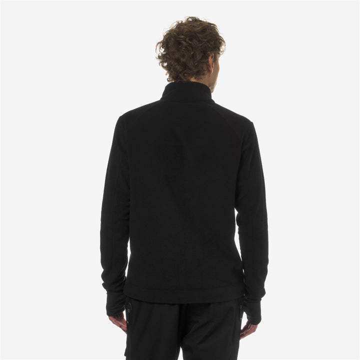 Fleece Man EYGLIERS POLAR Pull  Over BLACK PURE Dressed Front Double		