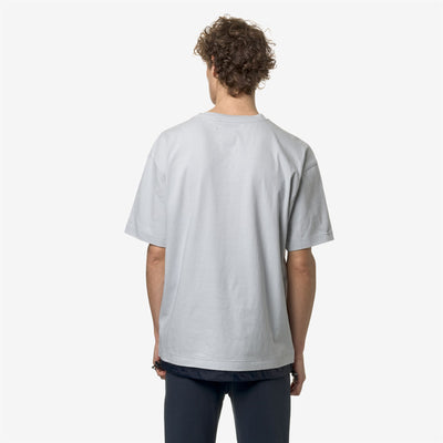 T-ShirtsTop Unisex LE VRAI SERILLE NYLON PC T-Shirt GREY LT - BLUE DEPTH Dressed Front Double		