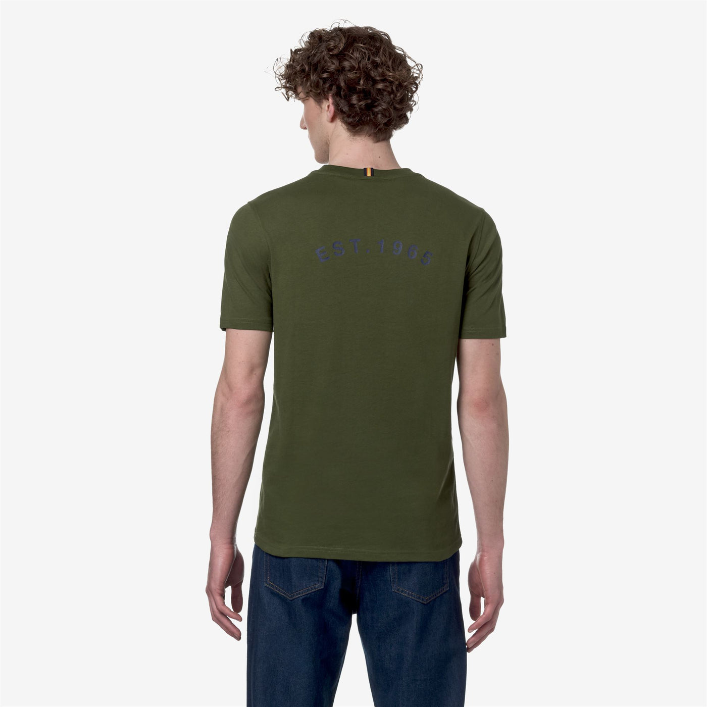 T-ShirtsTop Man ODOM ESTABLISHED T-Shirt GREEN CYPRESS Dressed Front Double		