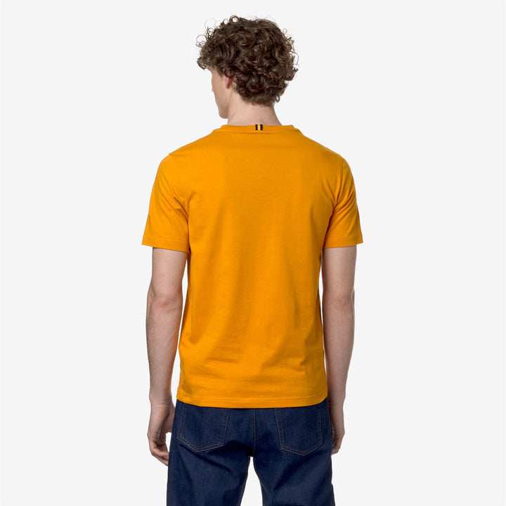 T-ShirtsTop Man ODOM TYPO T-Shirt ORANGE MD Dressed Front Double		