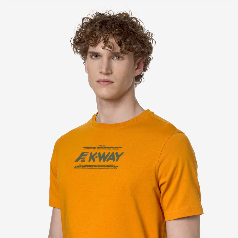 T-ShirtsTop Man ODOM TYPO T-Shirt ORANGE MD Detail Double				