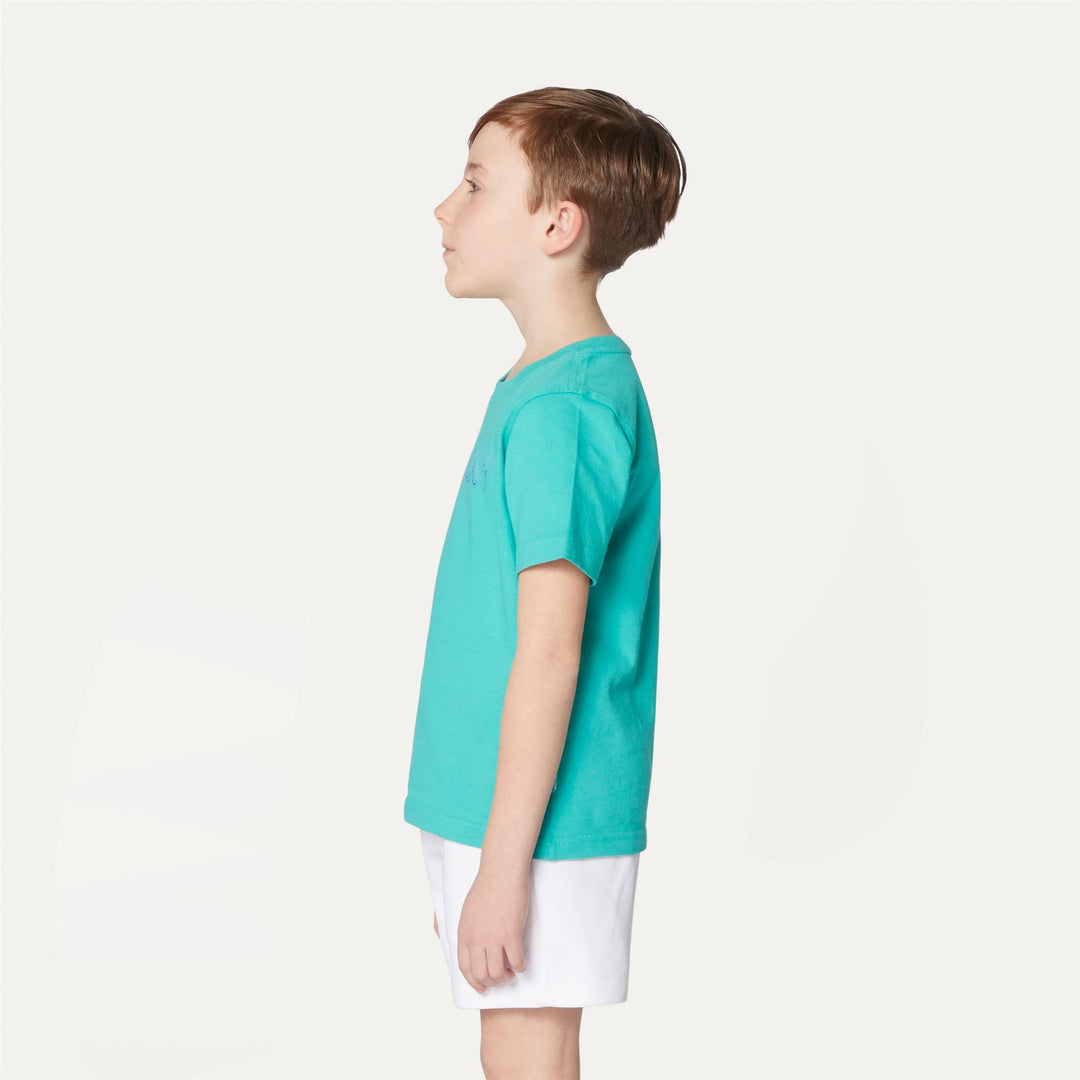 T-ShirtsTop Boy P. ODOM HAND LETTERING T-Shirt GREEN MARINE Detail (jpg Rgb)			