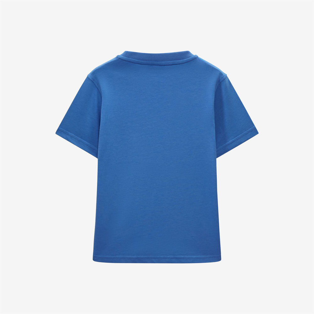 T-ShirtsTop Boy P. ODOM MULTIPLE LOGO T-Shirt BLUE ULTRAMARINE Dressed Front (jpg Rgb)	