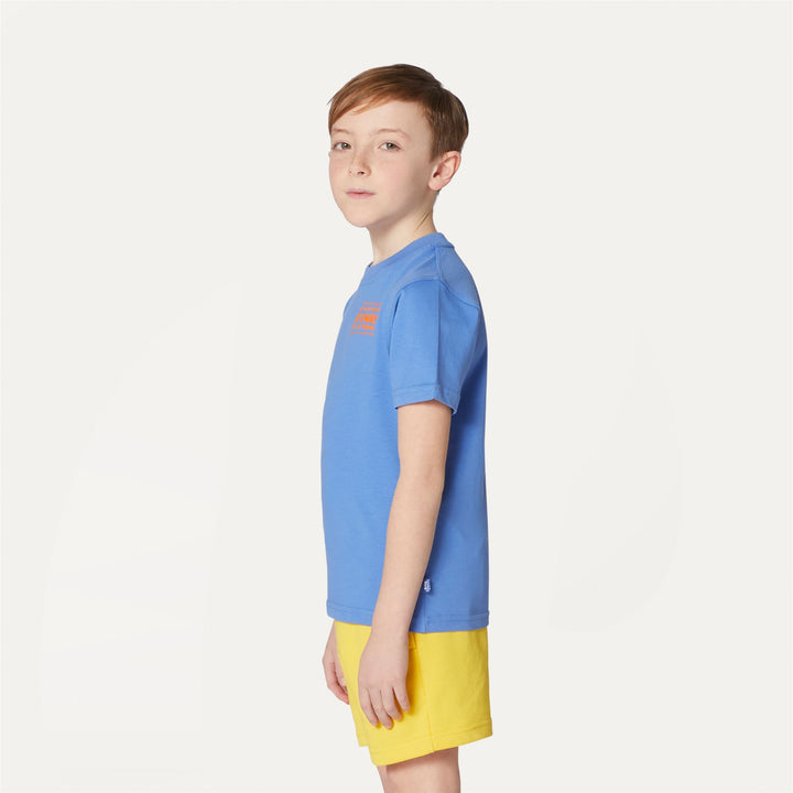T-ShirtsTop Boy P. ODOM MULTIPLE LOGO T-Shirt BLUE ULTRAMARINE Detail (jpg Rgb)			
