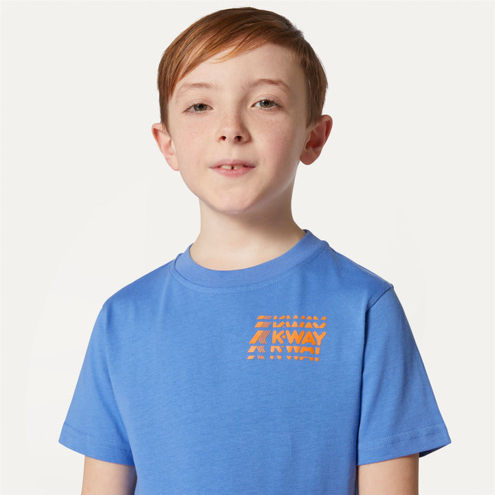 T-ShirtsTop Boy P. ODOM MULTIPLE LOGO T-Shirt BLUE ULTRAMARINE Detail Double				