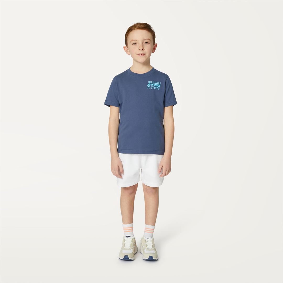 T-ShirtsTop Boy P. ODOM MULTIPLE LOGO T-Shirt BLUE INDIGO Dressed Back (jpg Rgb)		