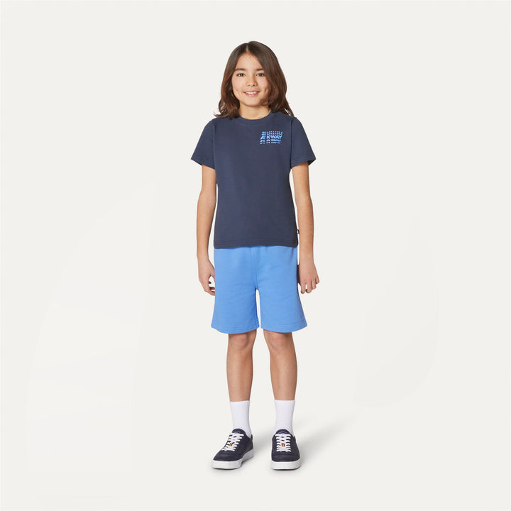 T-ShirtsTop Boy P. ODOM MULTIPLE LOGO T-Shirt BLUE DEPTH Dressed Back (jpg Rgb)		