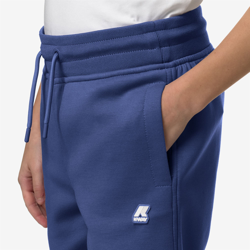 Pants Boy P. MICK LIGHT SPACER Sport Trousers BLUE FIORD Detail Double				