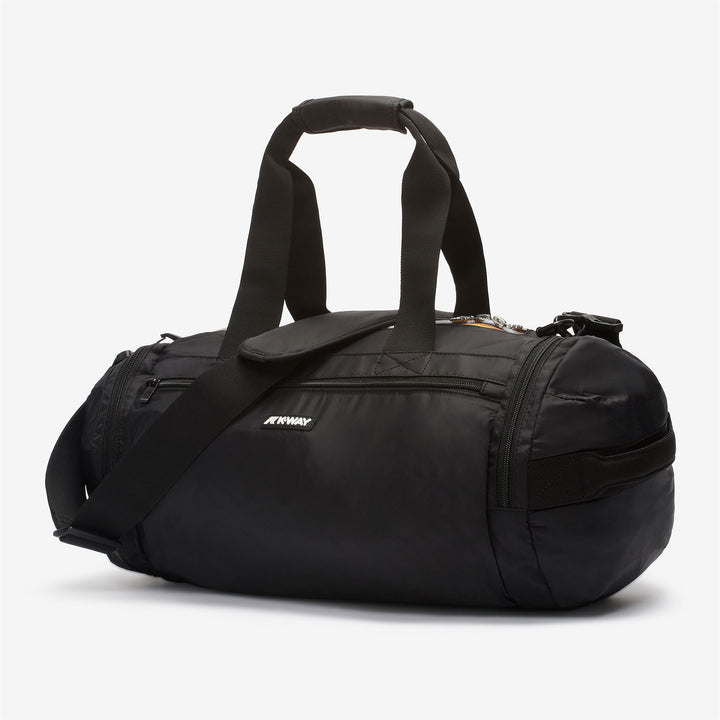 Bags Unisex MEREVILLE S Duffle BLACK PURE Dressed Front (jpg Rgb)	