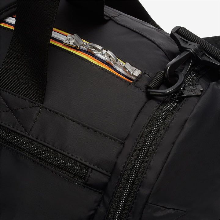 Bags Unisex MEREVILLE S Duffle BLACK PURE Dressed Side (jpg Rgb)		