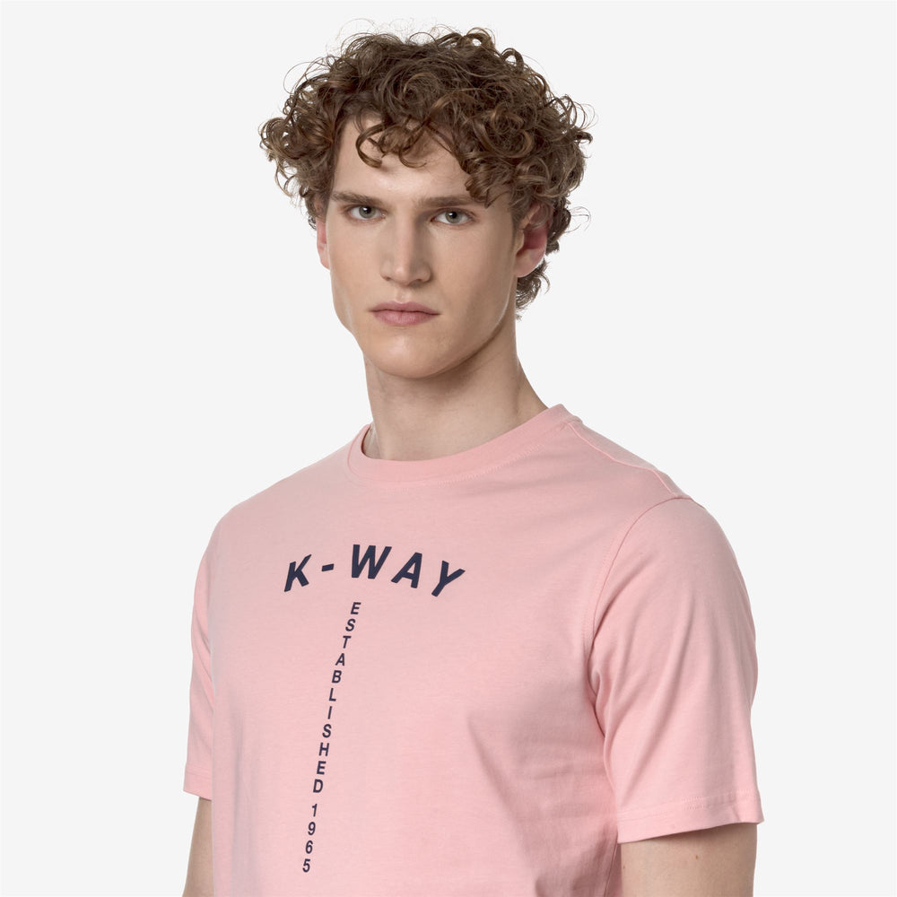 T-ShirtsTop Man ODOM TYPO EST. T-Shirt PINK POWDER Detail Double				