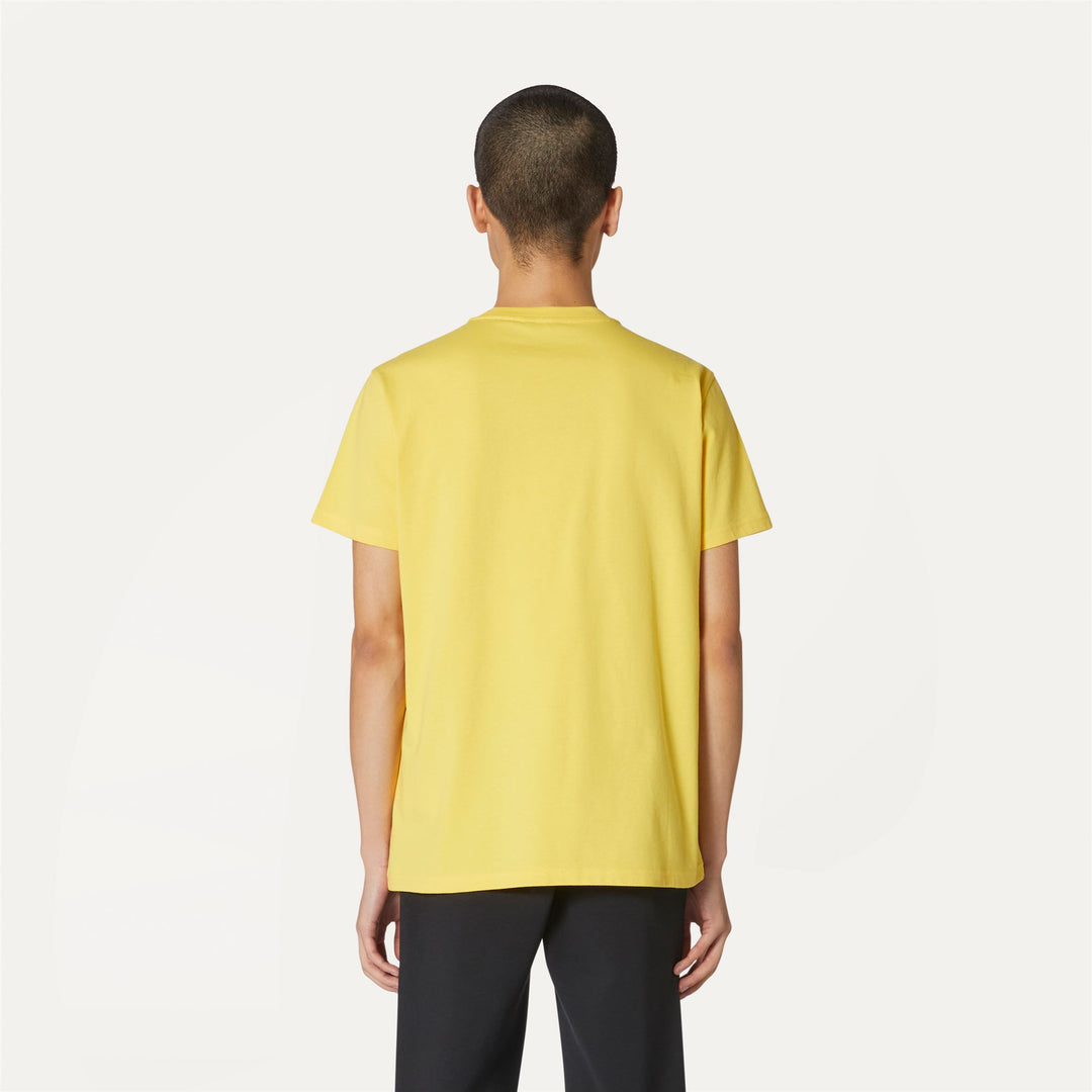 T-ShirtsTop Man ODOM LOGO BOX T-Shirt YELLOW SUNSTRUCK Dressed Front Double		