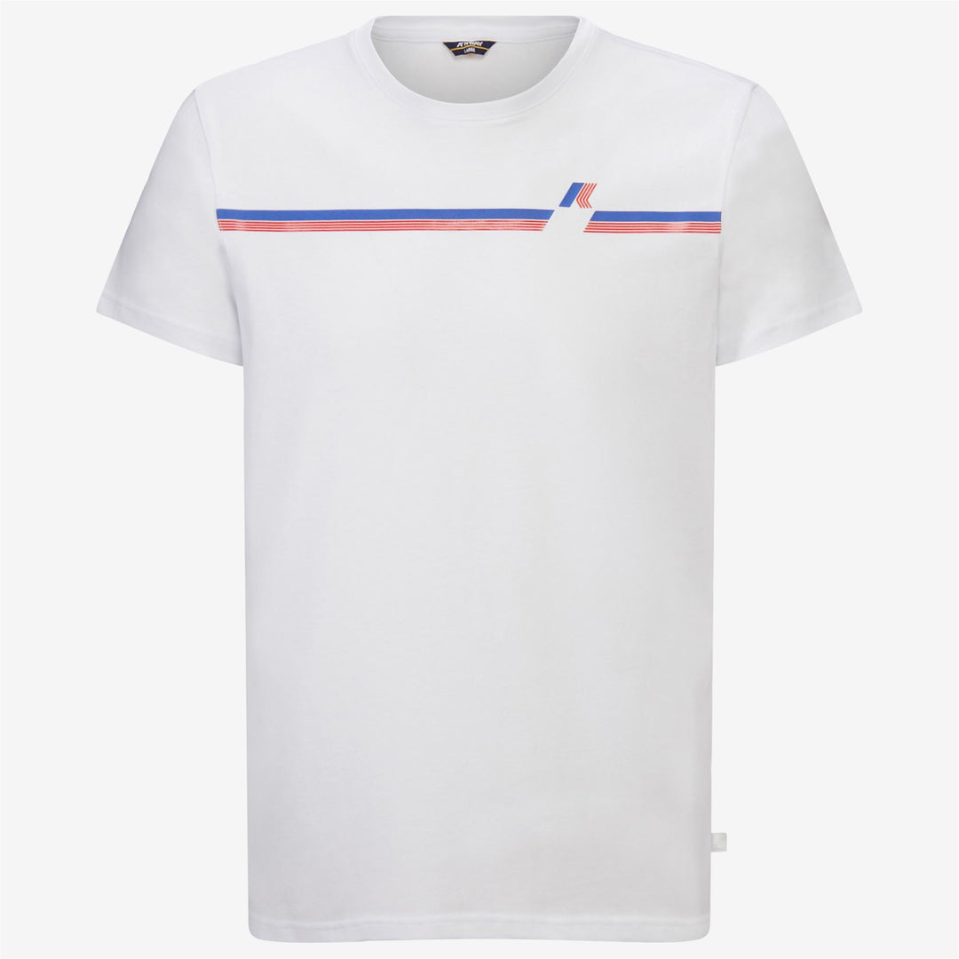T-ShirtsTop Man ODOM LOGO STRIPES T-Shirt WHITE Photo (jpg Rgb)			