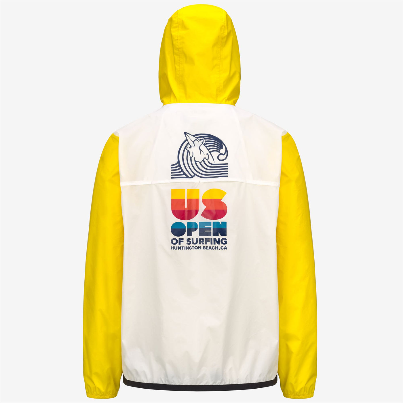 Jackets Unisex LE VRAI 3.0 CLAUDE CDG OPEN US OF SURFING BICOLOR Mid WHITE - YELLOW DK Dressed Front (jpg Rgb)	