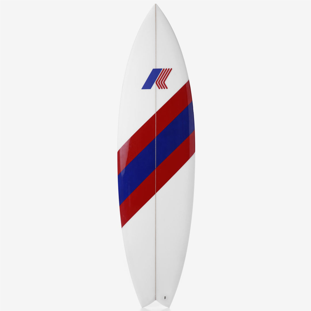 Board Unisex Vague Surfboard WHITE-DIAGONAL STRIPE KWAY COLOR Photo (jpg Rgb)			