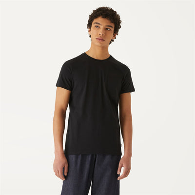 T-ShirtsTop Man ROS T-Shirt BLACK PURE Dressed Back (jpg Rgb)		
