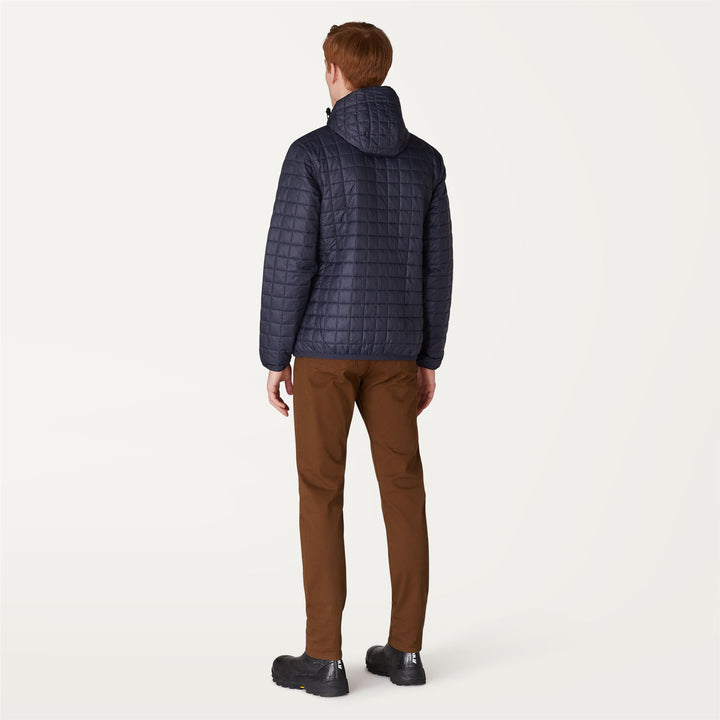 Giacca Calda Trapuntata Unisex Blu con Design Pieghevole 5