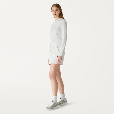 Shorts Woman CATE Sport  Shorts WHITE Detail (jpg Rgb)			