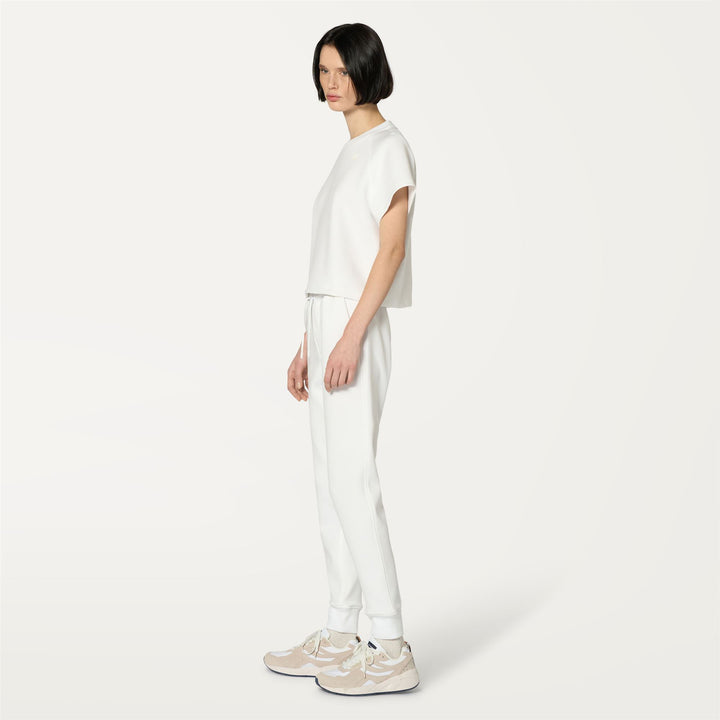 Pants Woman GINEVRA LIGHT SPACER Sport Trousers WHITE Detail (jpg Rgb)			