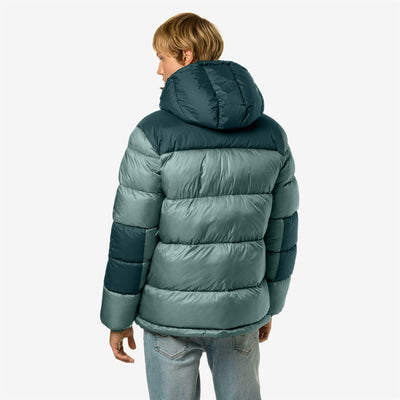 Jackets Unisex LE VRAI 3.0 CLAUDE HEAVY WARM Mid GREEN ACQUAMARINA - GREEN PETROL Dressed Front Double		