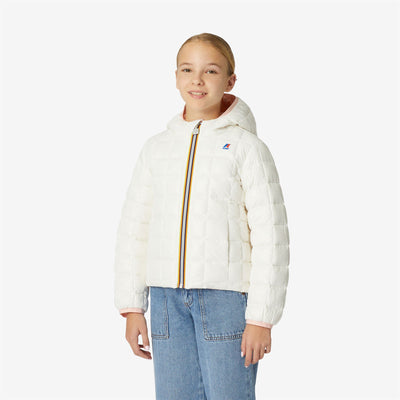 Jackets Girl P. LILY THERMO PLUS.2  DOUBLE Short PINK DAFNE - WHITE Detail Double				
