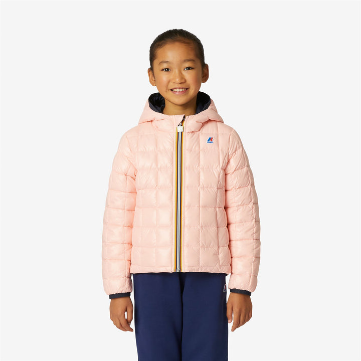 Jackets Girl P. LILY THERMO PLUS.2  DOUBLE Short BLUE DEPTH - PINK DAFNE Detail Double				