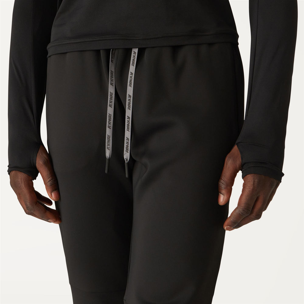 Pants Man MAX Sport Trousers BLACK PURE Detail Double				