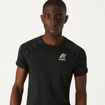 T-ShirtsTop Man STEPH T-Shirt BLACK PURE Detail Double				