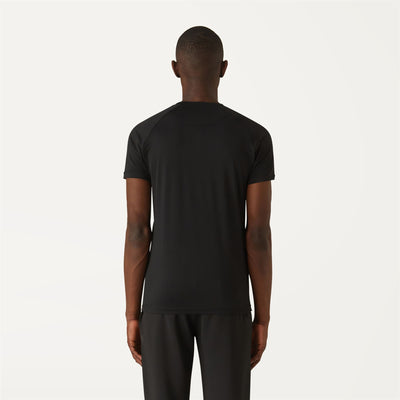 T-ShirtsTop Man STEPH T-Shirt BLACK PURE Dressed Front Double		