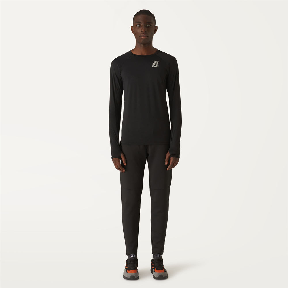 T-Shirt da Allenamento Uomo Nero Grigio con Vestibilità Ergonomica 02