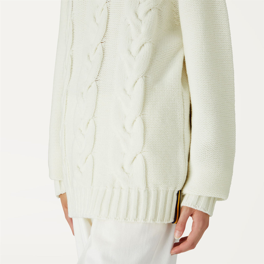 Knitwear Man VIRGIL BRAID Pull  Over WHITE Detail Double				