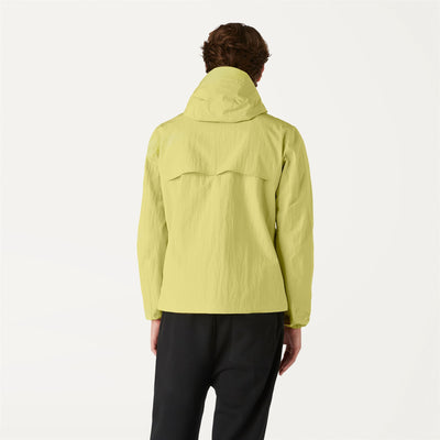 Jackets Man JACQUES CRINKLE RIP-STOP Short YELLOW LEMON Dressed Front Double		