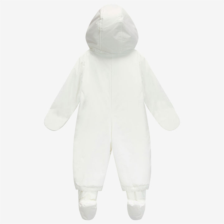 Sport Suits Kid unisex E. LE VRAI 3.0 SNOTTY ORSETTO TRACKSUIT ECRU-WHITE Dressed Front (jpg Rgb)	