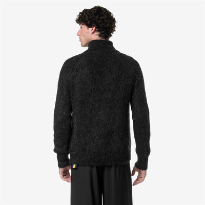 Knitwear Man BERENY Pull  Over BLACK PIRATE Dressed Front Double		