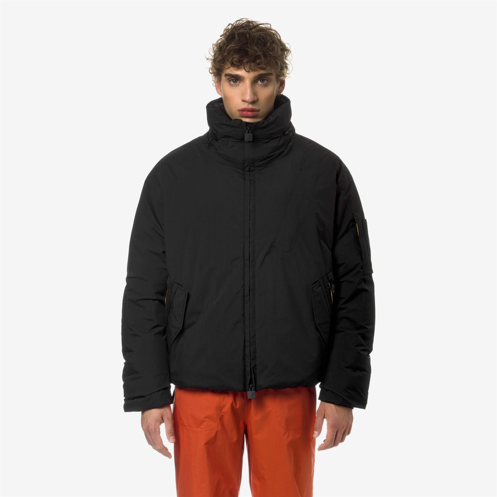 Black Grey Unisex Waterproof Urban Short Jacket with Recycled Down 02