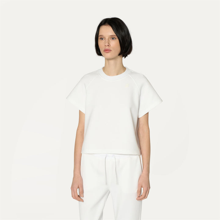 T-ShirtsTop Woman GUENDALINE LIGHT SPACER T-Shirt WHITE Dressed Back (jpg Rgb)		