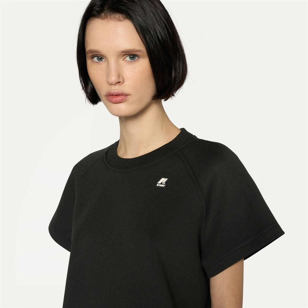 T-ShirtsTop Woman GUENDALINE LIGHT SPACER T-Shirt BLACK PURE Detail Double				
