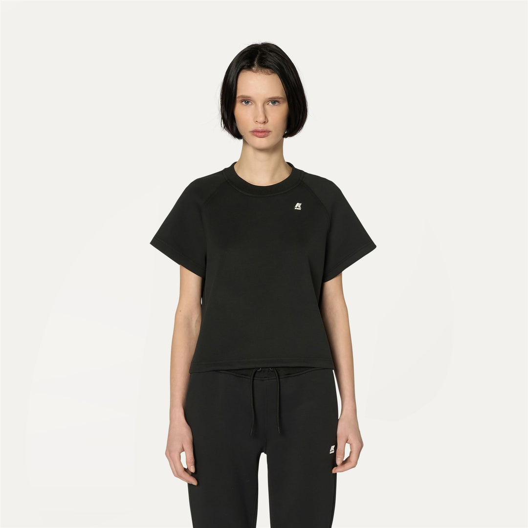 T-ShirtsTop Woman GUENDALINE LIGHT SPACER T-Shirt BLACK PURE Dressed Back (jpg Rgb)		