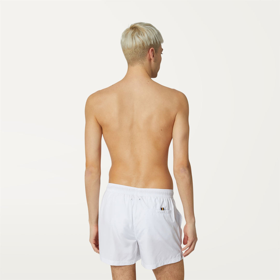Bathing Suits Man Hazel Swimming Trunk WHITE Dressed Front Double		
