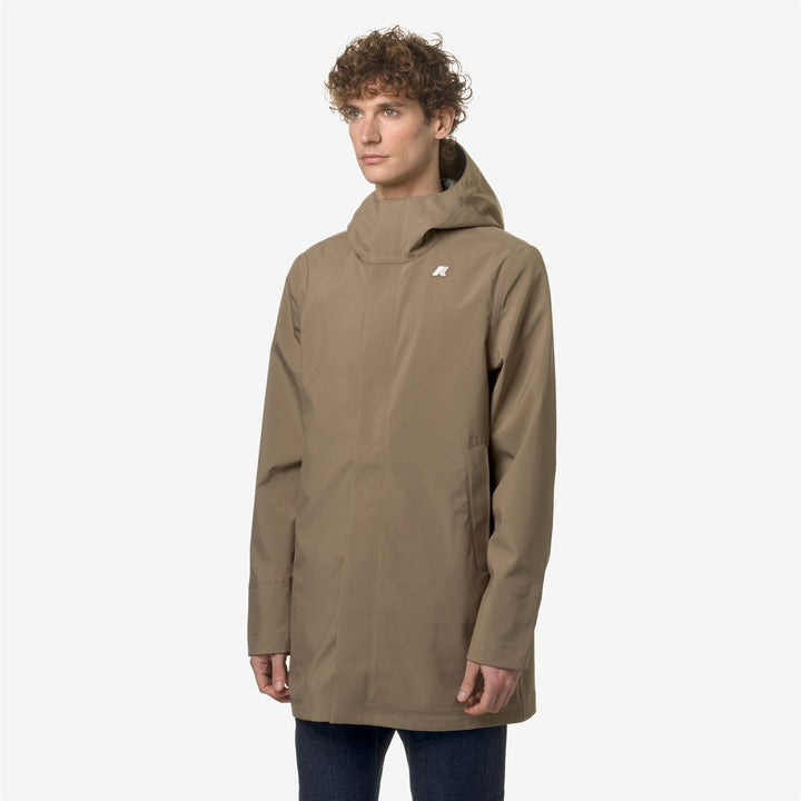 Jackets Man TOMMY BONDED JERSEY 3/4 LENGTH BEIGE TAUPE Detail (jpg Rgb)			