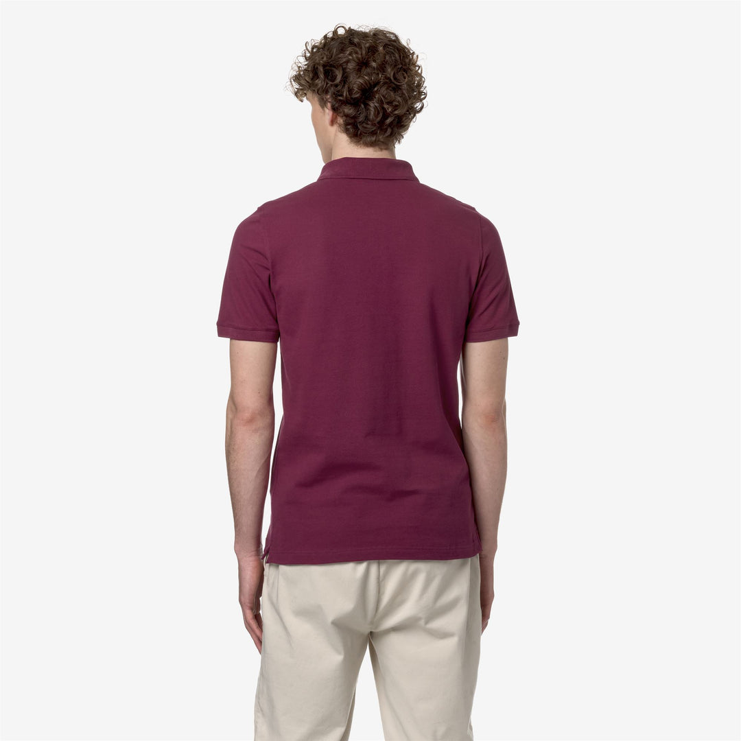 Polo Shirts Man AMEDEE PIQUE Polo RED DK Dressed Front Double		