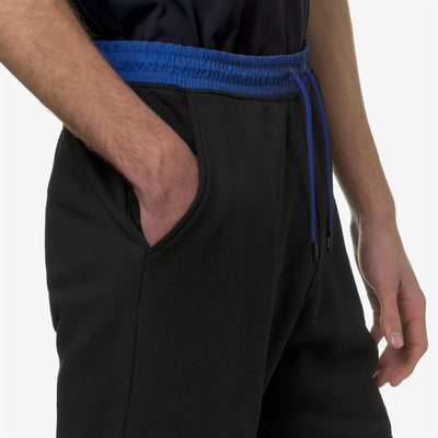 Shorts Unisex LE VRAI NESTOR NYLON PC Sport  Shorts BLACK PURE - BLUE ROYAL MARINE Detail Double				