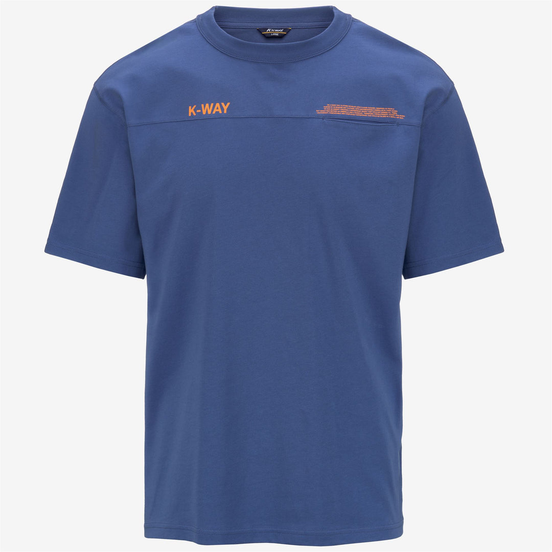 T-ShirtsTop Man FANTOME LETTERING - POCKET T-Shirt BLUE FIORD - ORANGE MD Photo (jpg Rgb)			