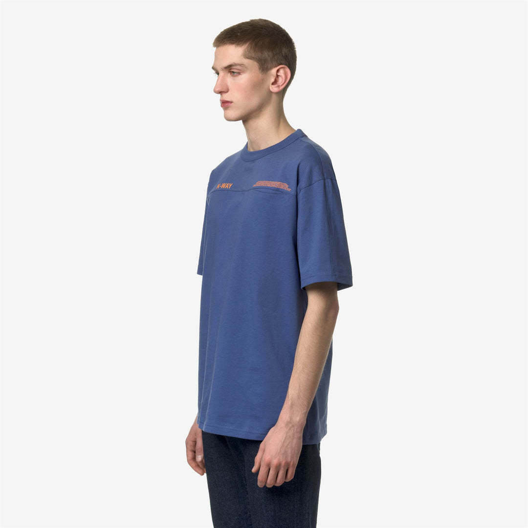 T-ShirtsTop Man FANTOME LETTERING - POCKET T-Shirt BLUE FIORD - ORANGE MD Detail (jpg Rgb)			