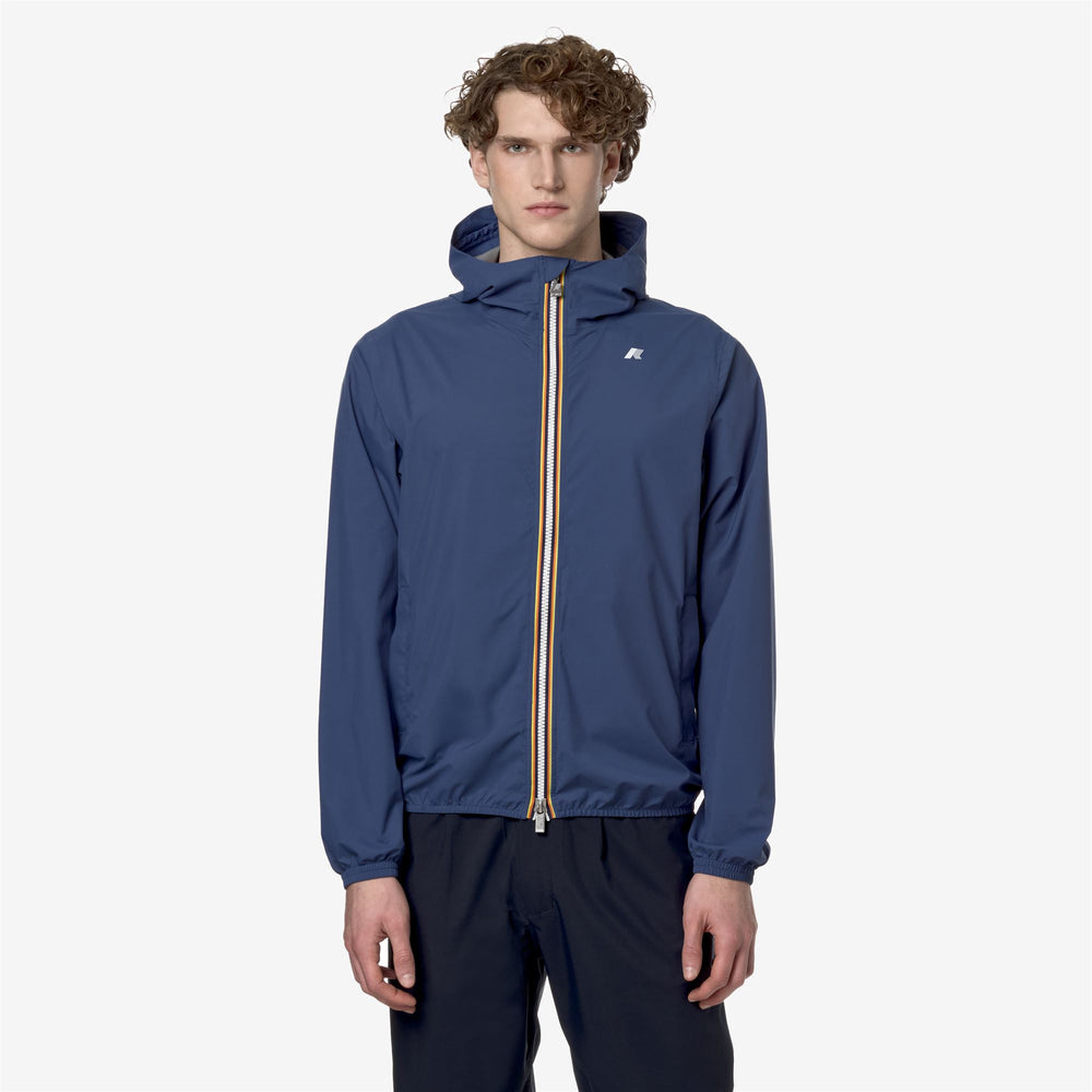 Blue Men's Slim Fit Waterproof Jacket for Variable Weather 02