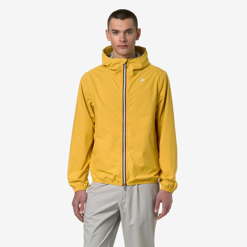 Mimosa Yellow Men's Slim Fit Waterproof Jacket 02