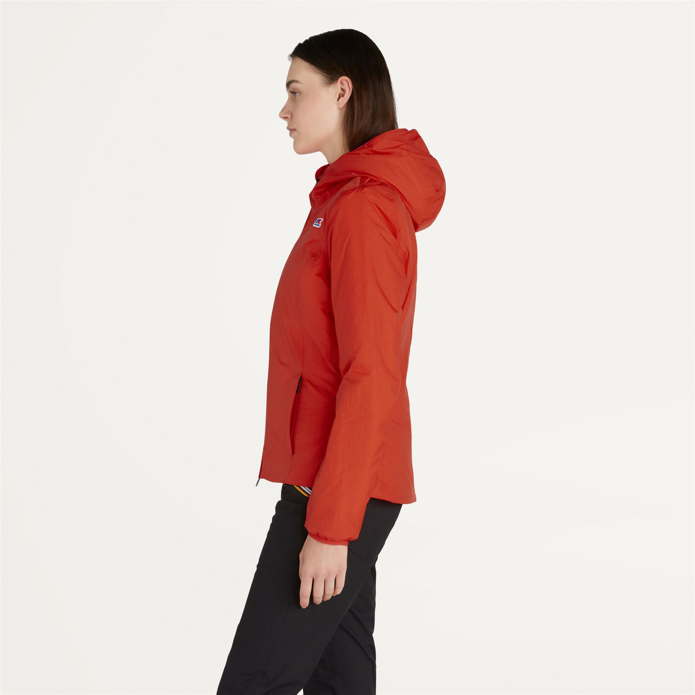 Jackets Woman LILY WARM PAPER SATIN Short ORANGE REDDISH Detail (jpg Rgb)			