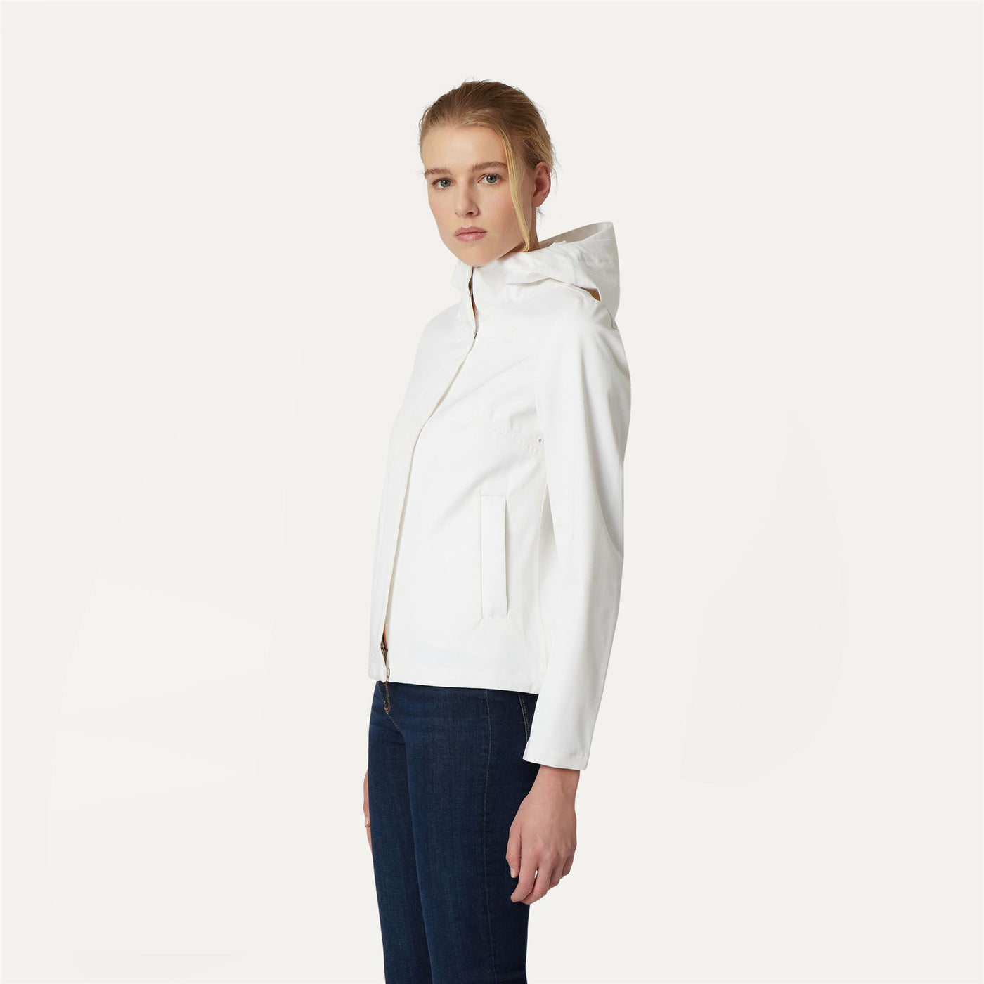 Jackets Woman OPHIEL DENIM 3L Short WHITE DENIM Detail (jpg Rgb)			