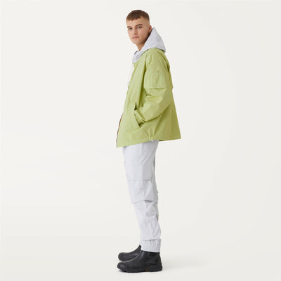 Jackets Unisex CLAUDEL 2.1 AMIABLE SILVER Mid YELLOW - WHITE Dressed Side (jpg Rgb)		